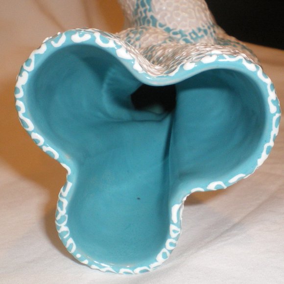 *ARS Artigiana Deruta Italian Fat Lava Drizzle Vase MINT CONDITION - Picture 3 of 6